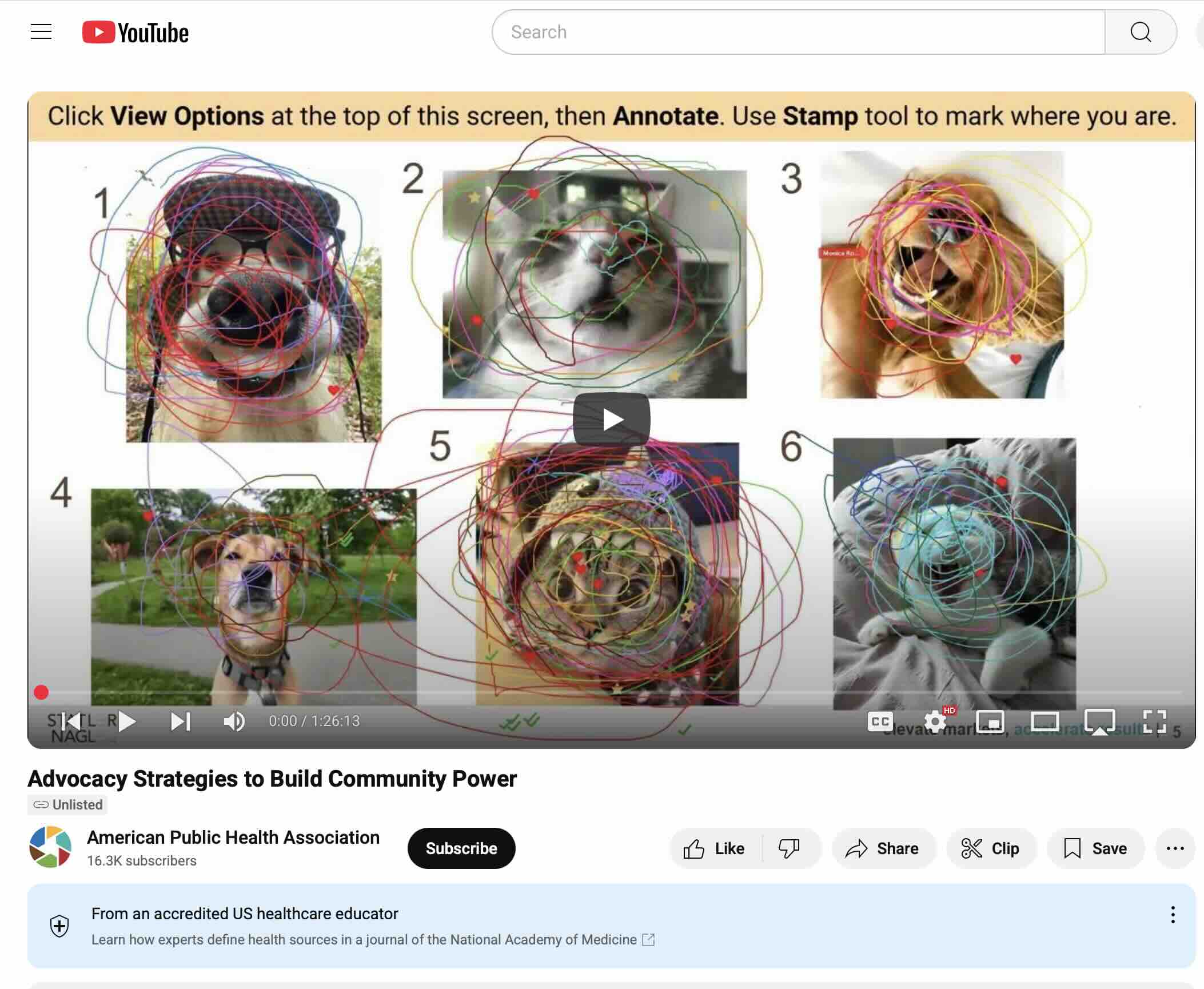 Screenshot of Advocacy Strategies to Build Community Power