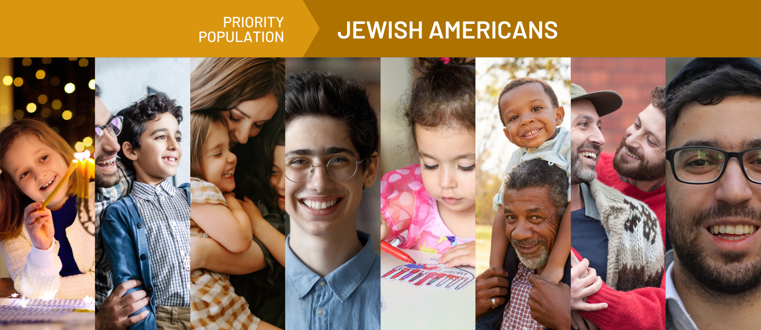 Collage of photos of diverse Jewish Americans