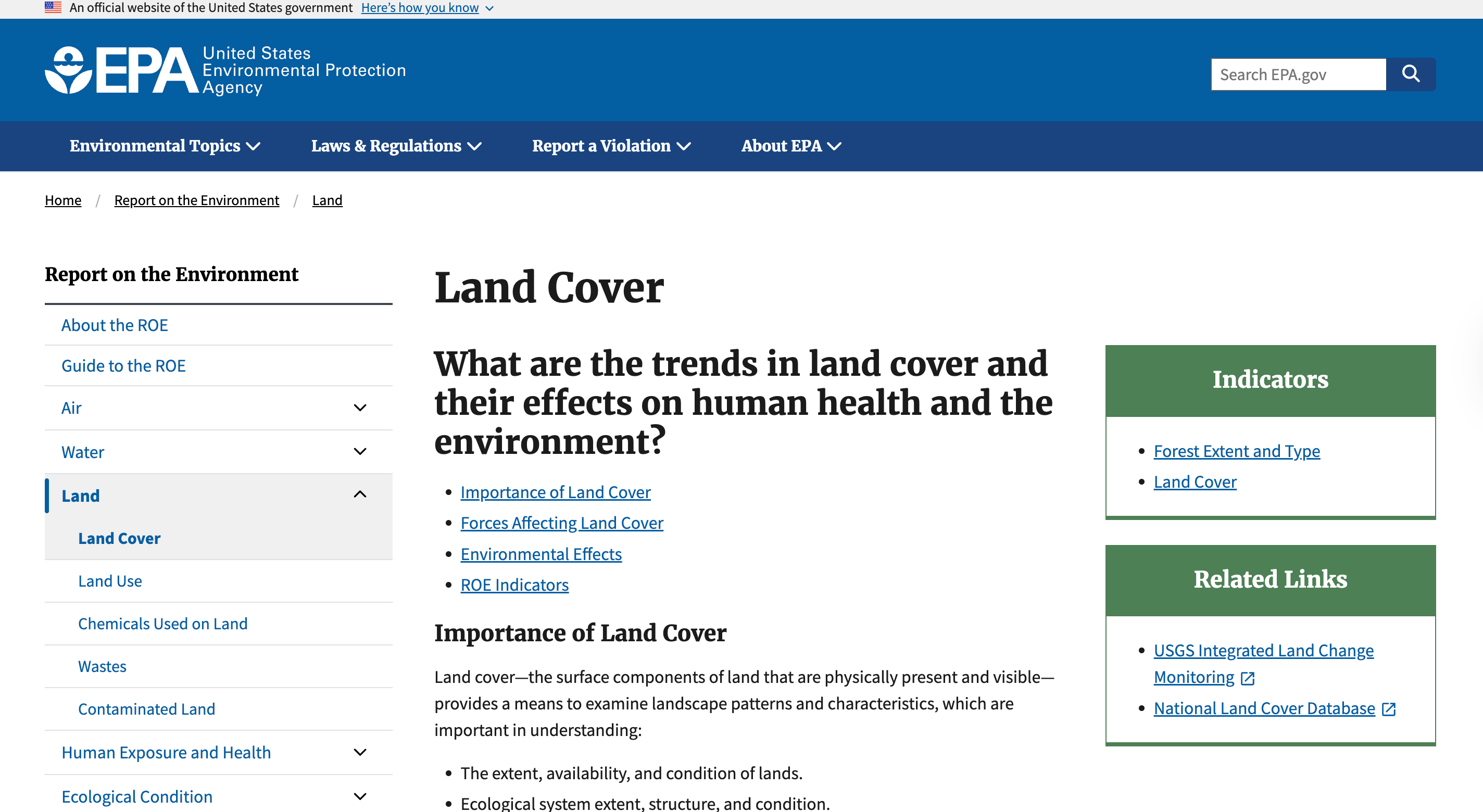 Preview of Land Cover