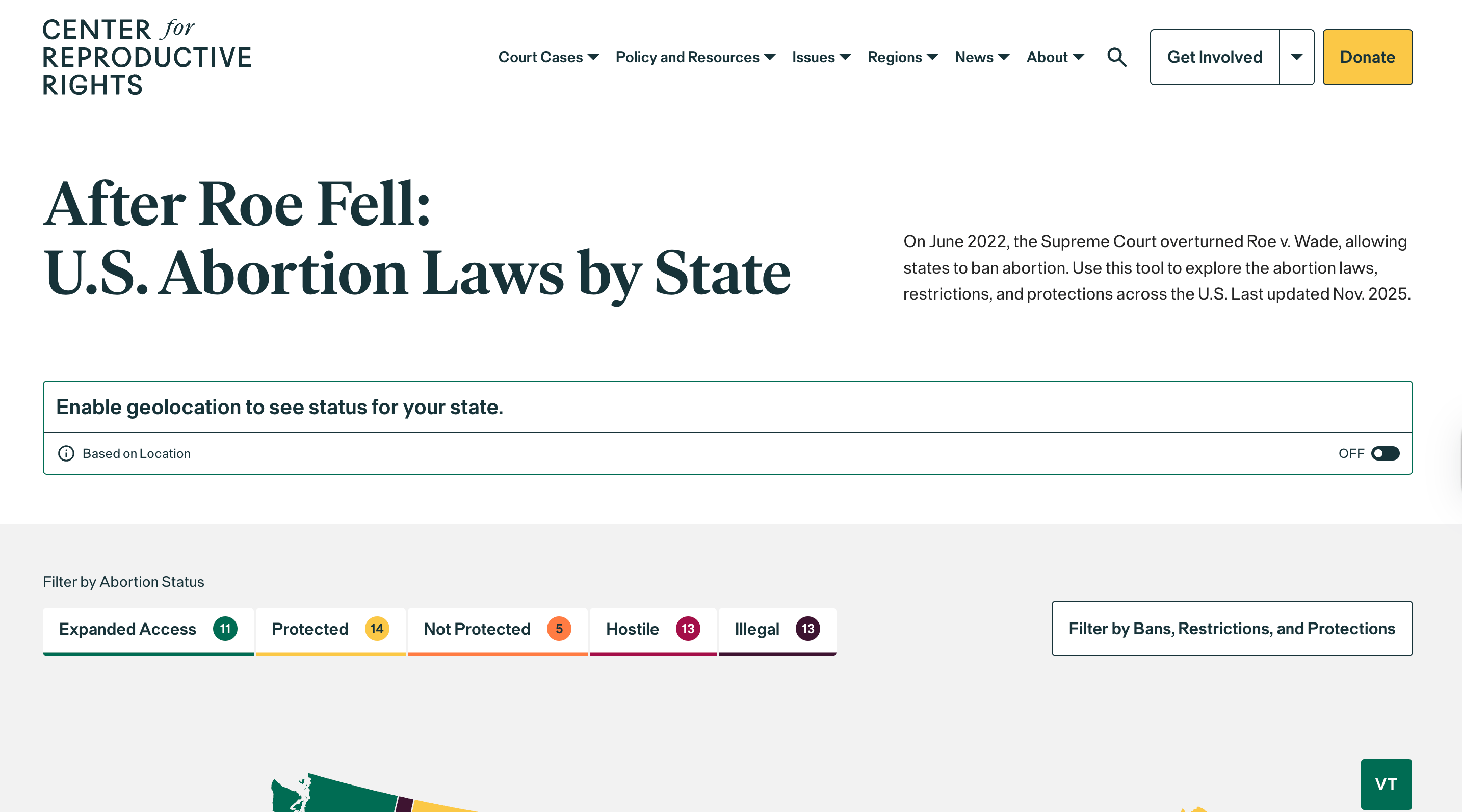 Preview of After Roe Fell: U.S. Abortion Laws by State