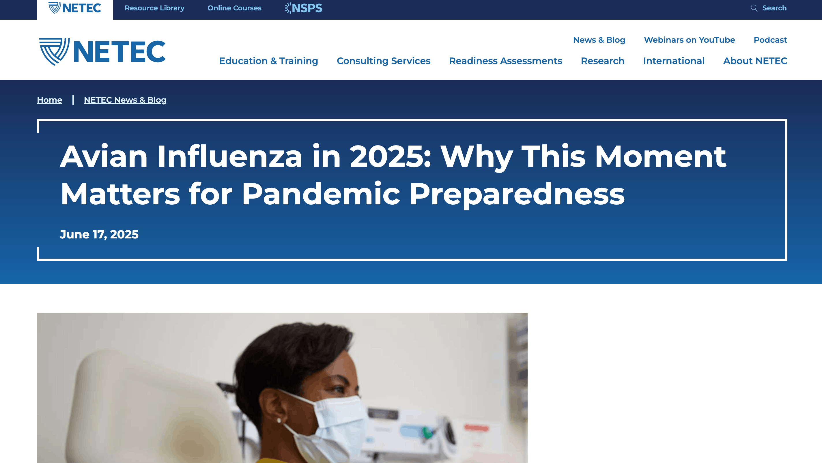 Preview of Avian Influenza in 2025: Why This Moment Matters for Pandemic Preparedness