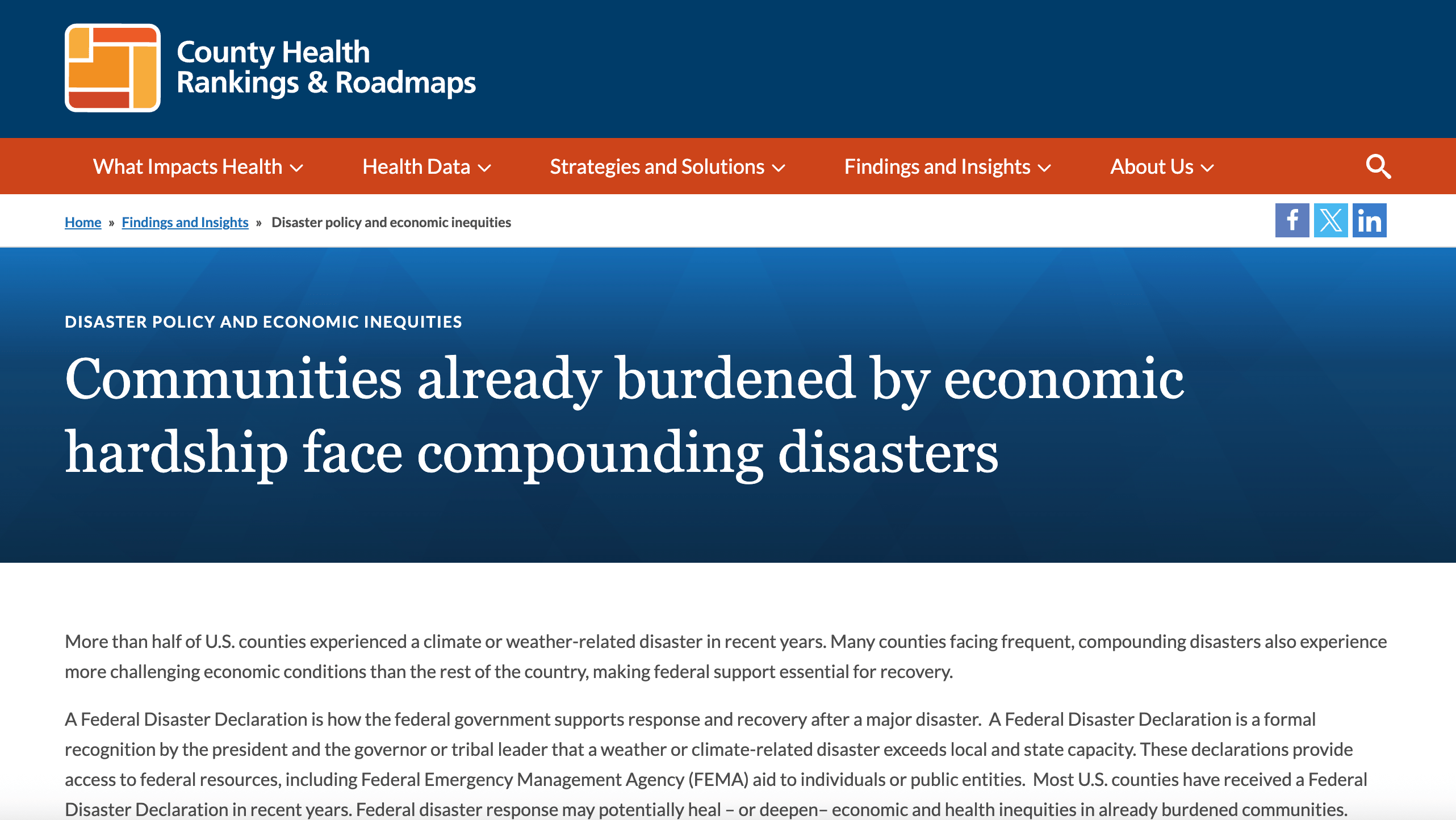 Preview of Communities Already Burdened by Economic Hardship Face Compounding Disasters