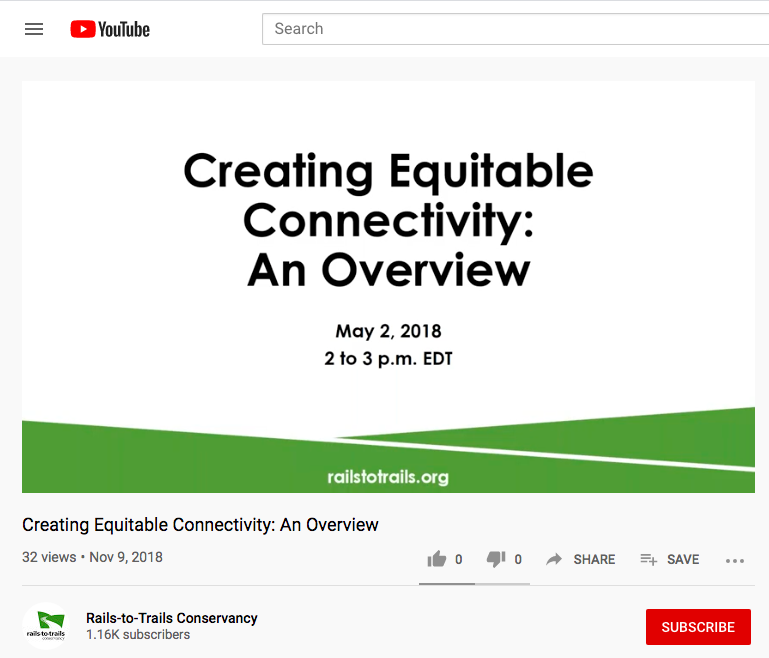 Screen grab of Creating Equitable Connectivity: An Overview