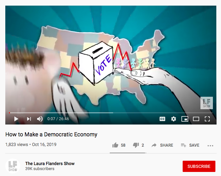 Screen grab of How to Make a Democratic Economy