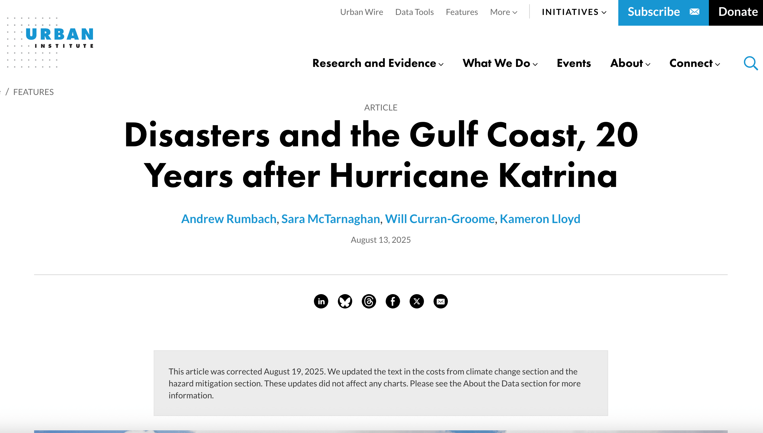 Preview of Disasters and the Gulf Coast, 20 Years After Hurricane Katrina