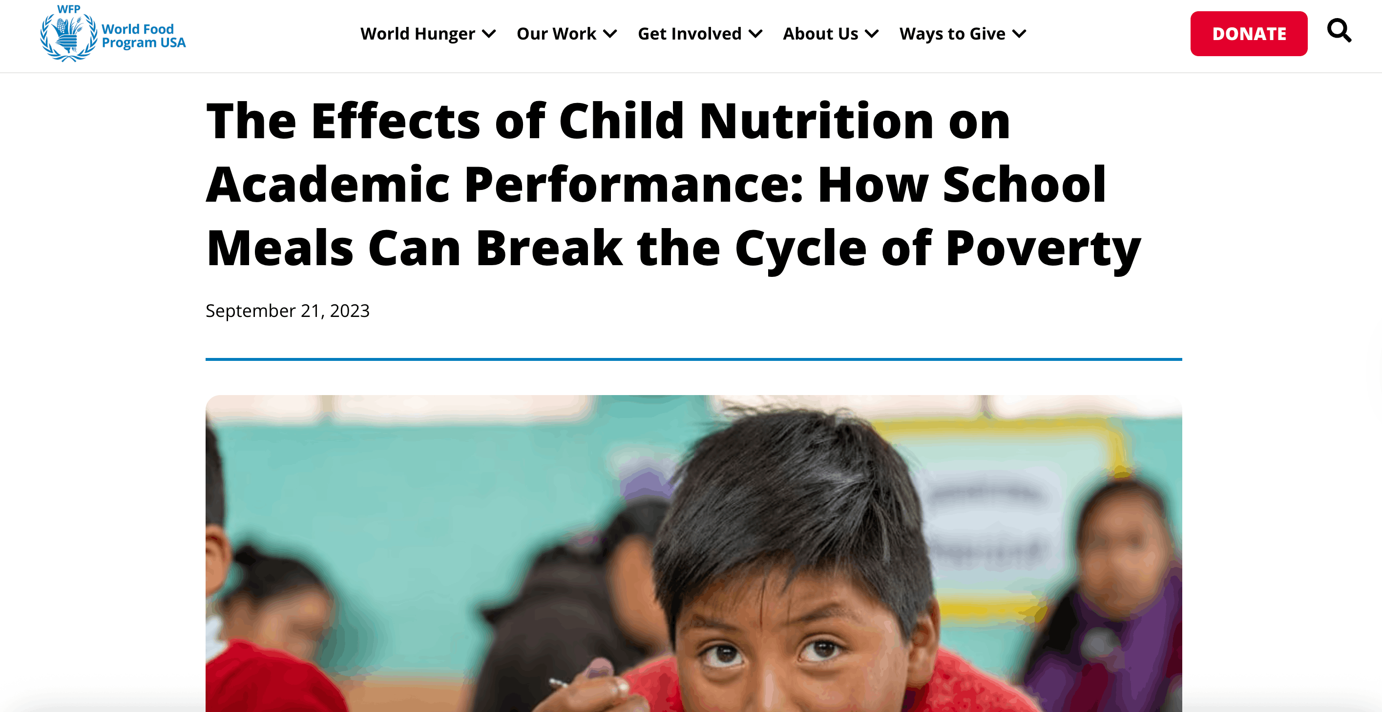 Preview of The Effects of Child Nutrition on Academic Performance: How School Meals Can Break the Cycle of Poverty