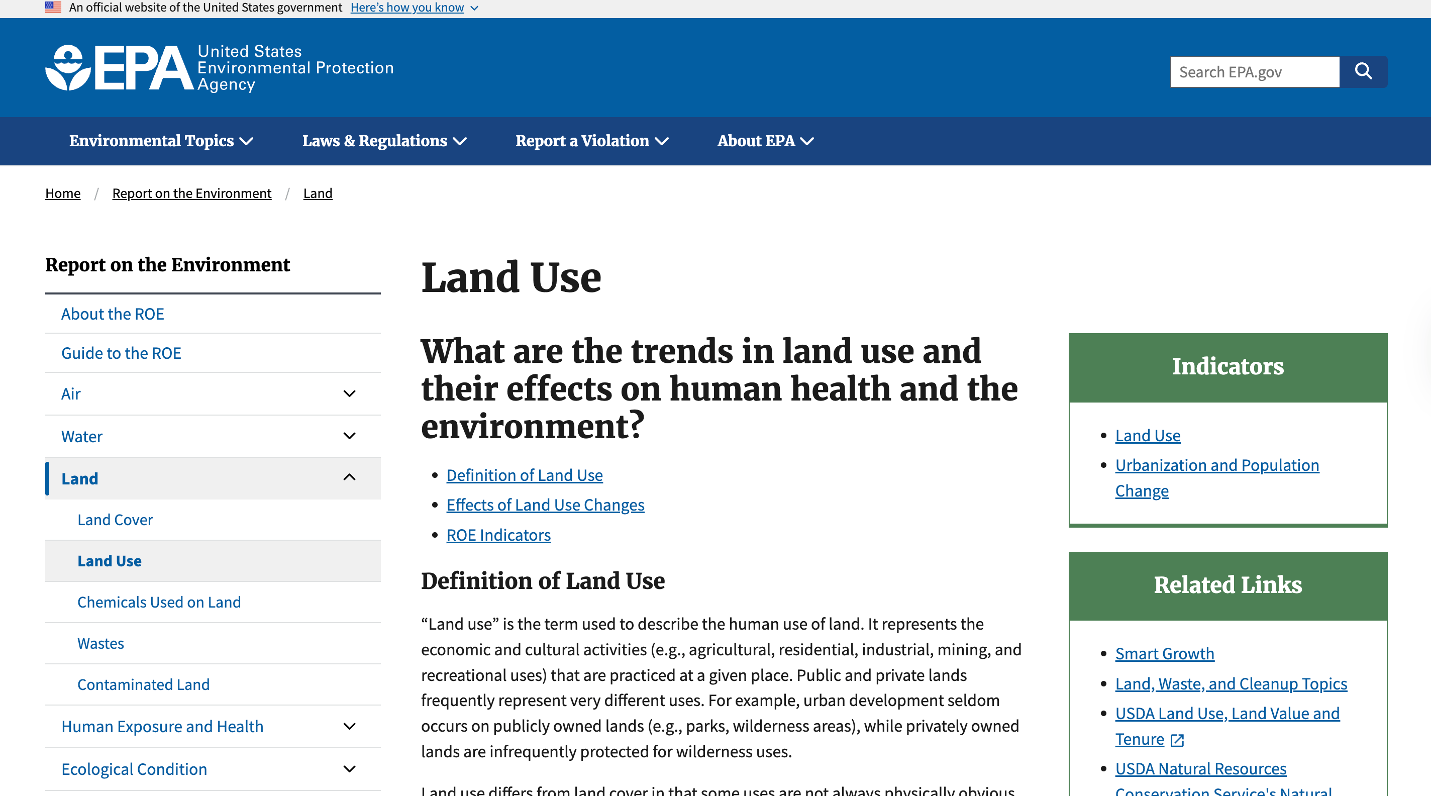 Preview of Land Use