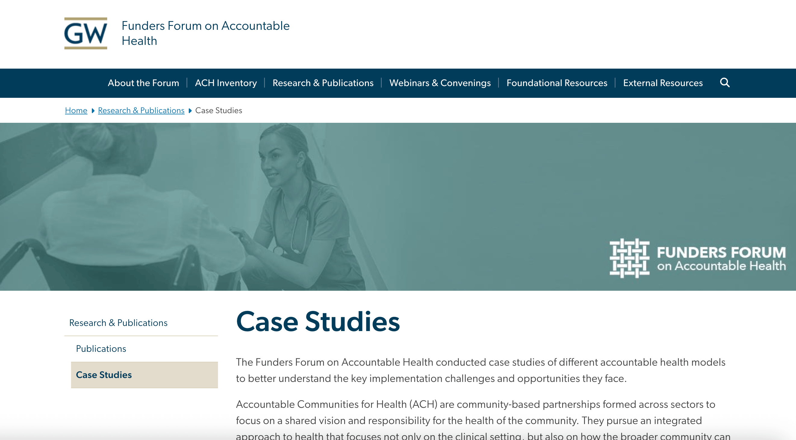 Preview of Funders Forum on Accountable Health: Case Studies