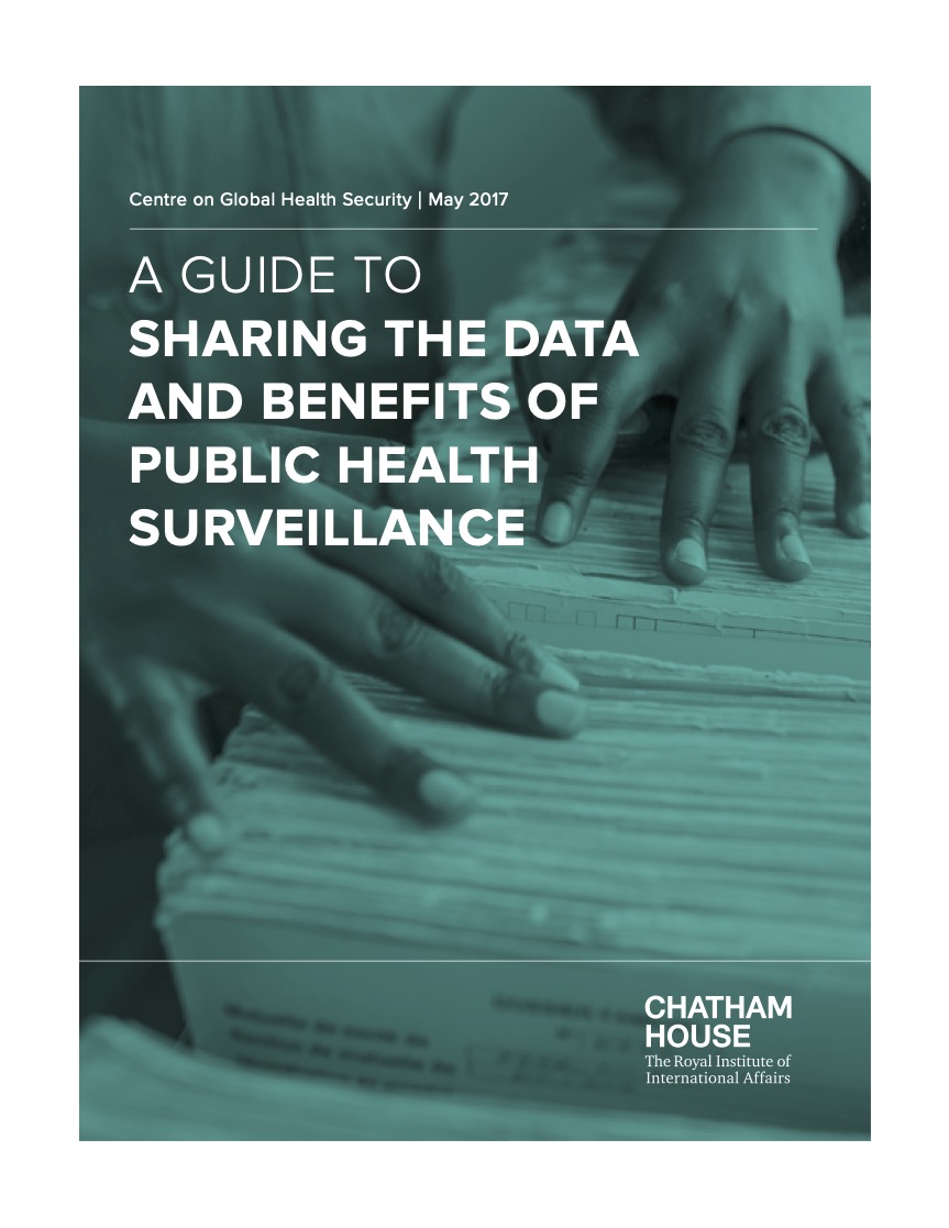 A Guide to Sharing the Data and Benefits of Public Health Surveillance ...