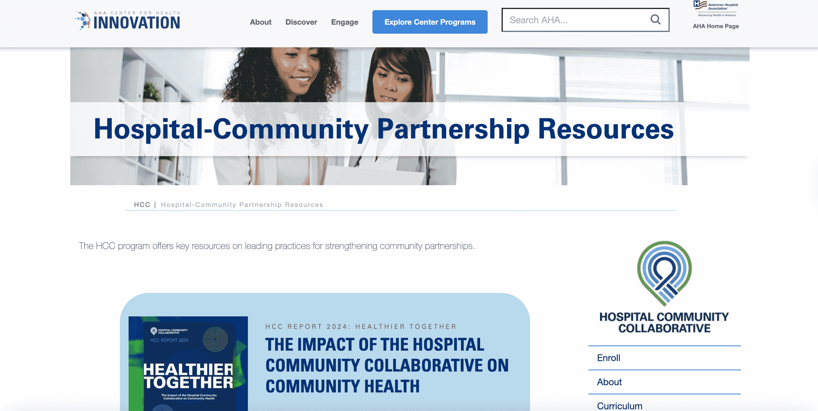 Preview of Hospital-Community Partnership Resources
