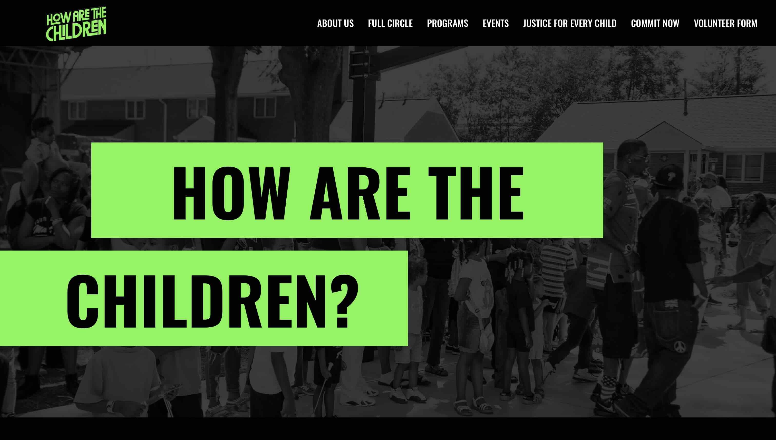 Screenshot of How are the Children