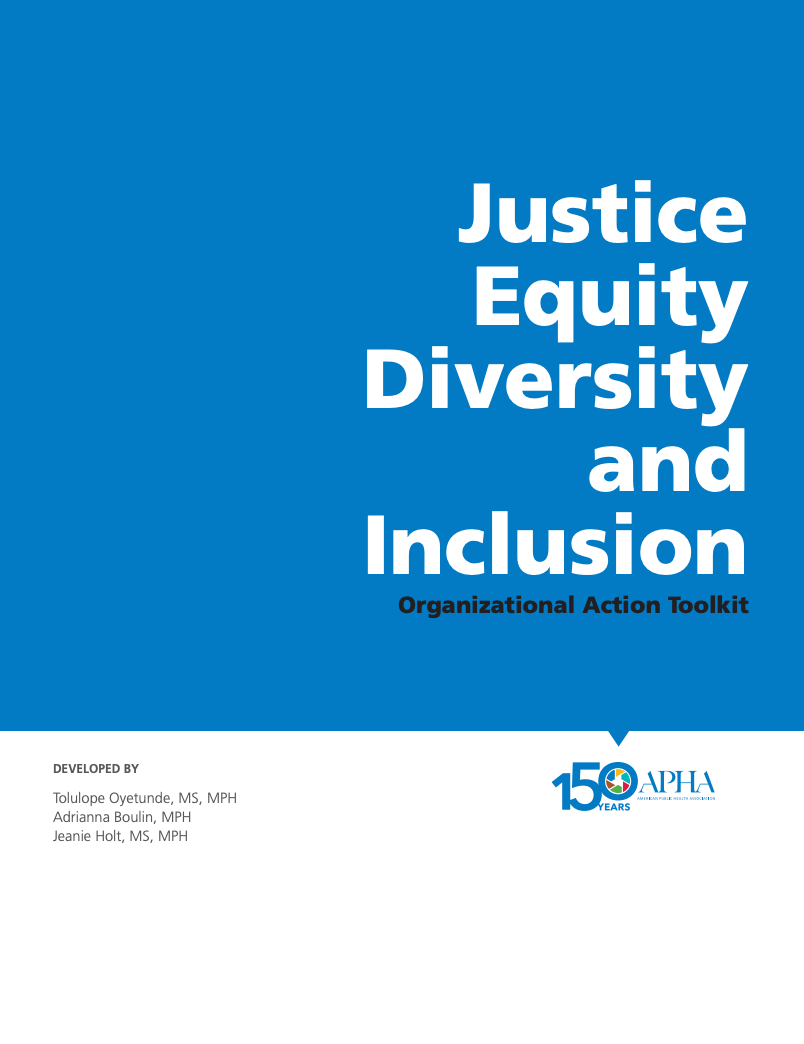 Preview of Justice Equity Diversity and Inclusion Organizational Action Toolkit