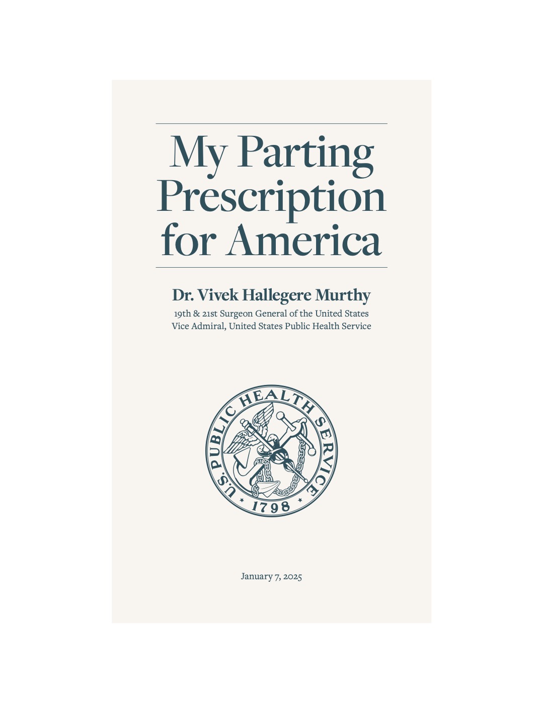 Cover page of My Parting Prescription