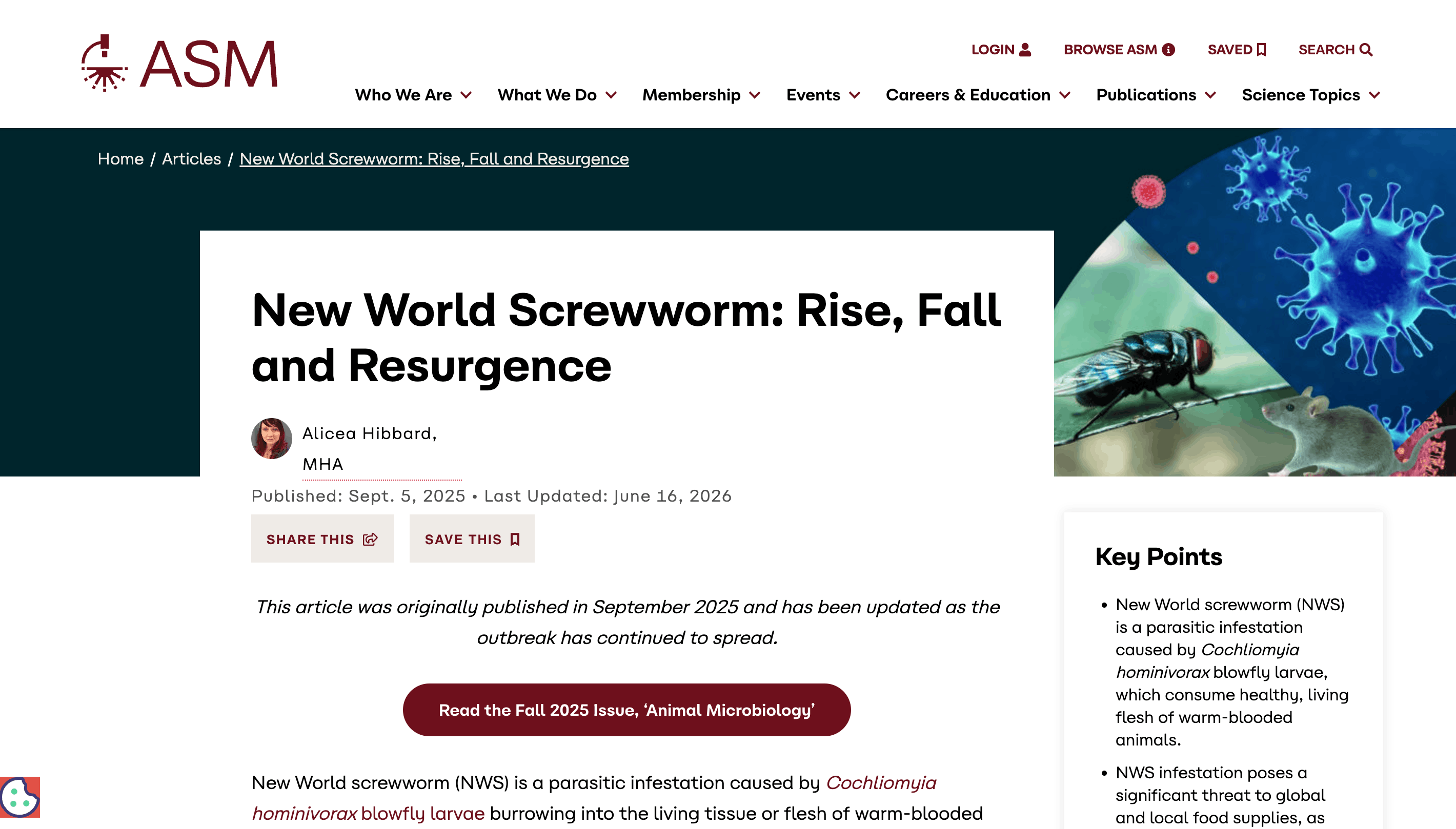 Preview of New World Screwworm: Rise, Fall and Resurgence