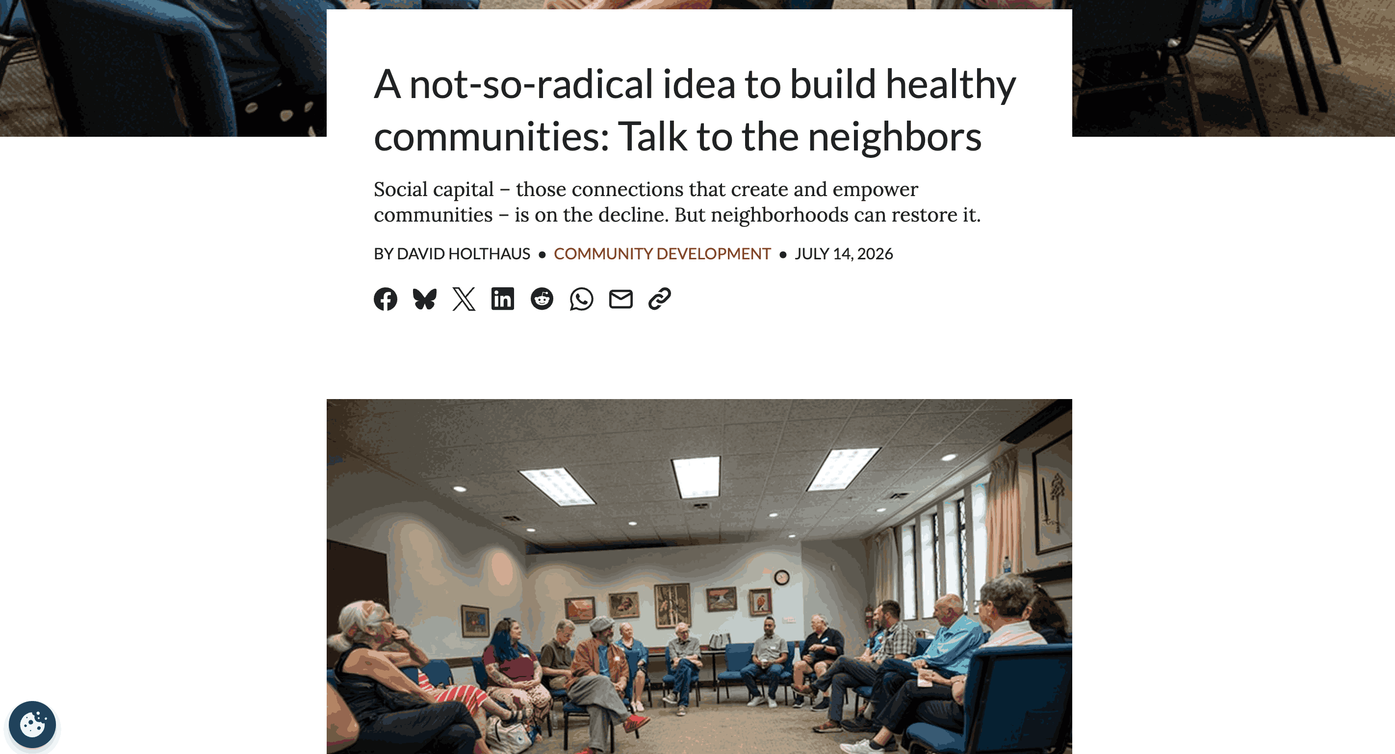 Preview of A Not-So-Radical Idea to Build Healthy Communities: Talk to the Neighbors