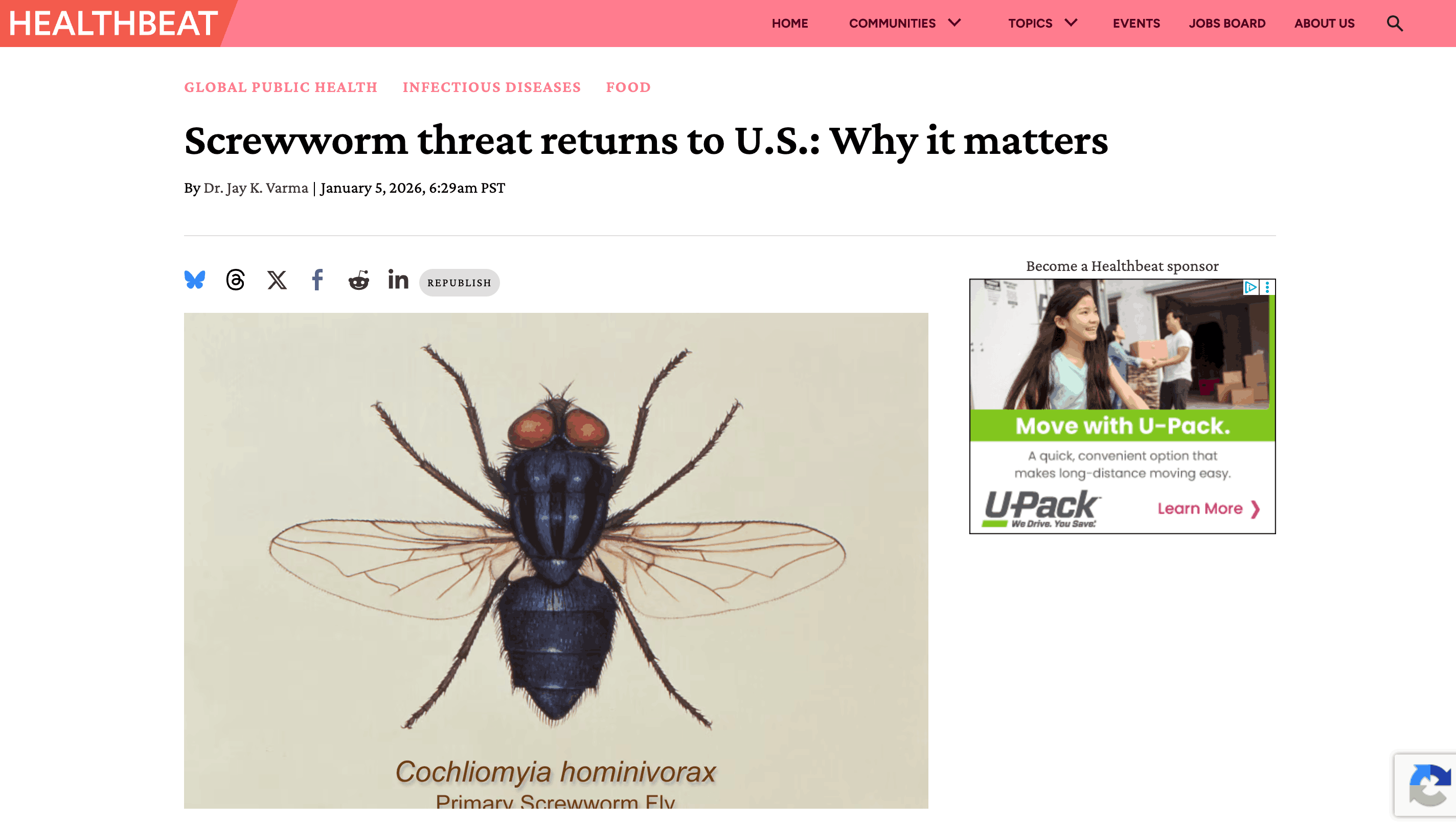 Preview of Screwworm Threat Returns to U.S.: Why It Matters