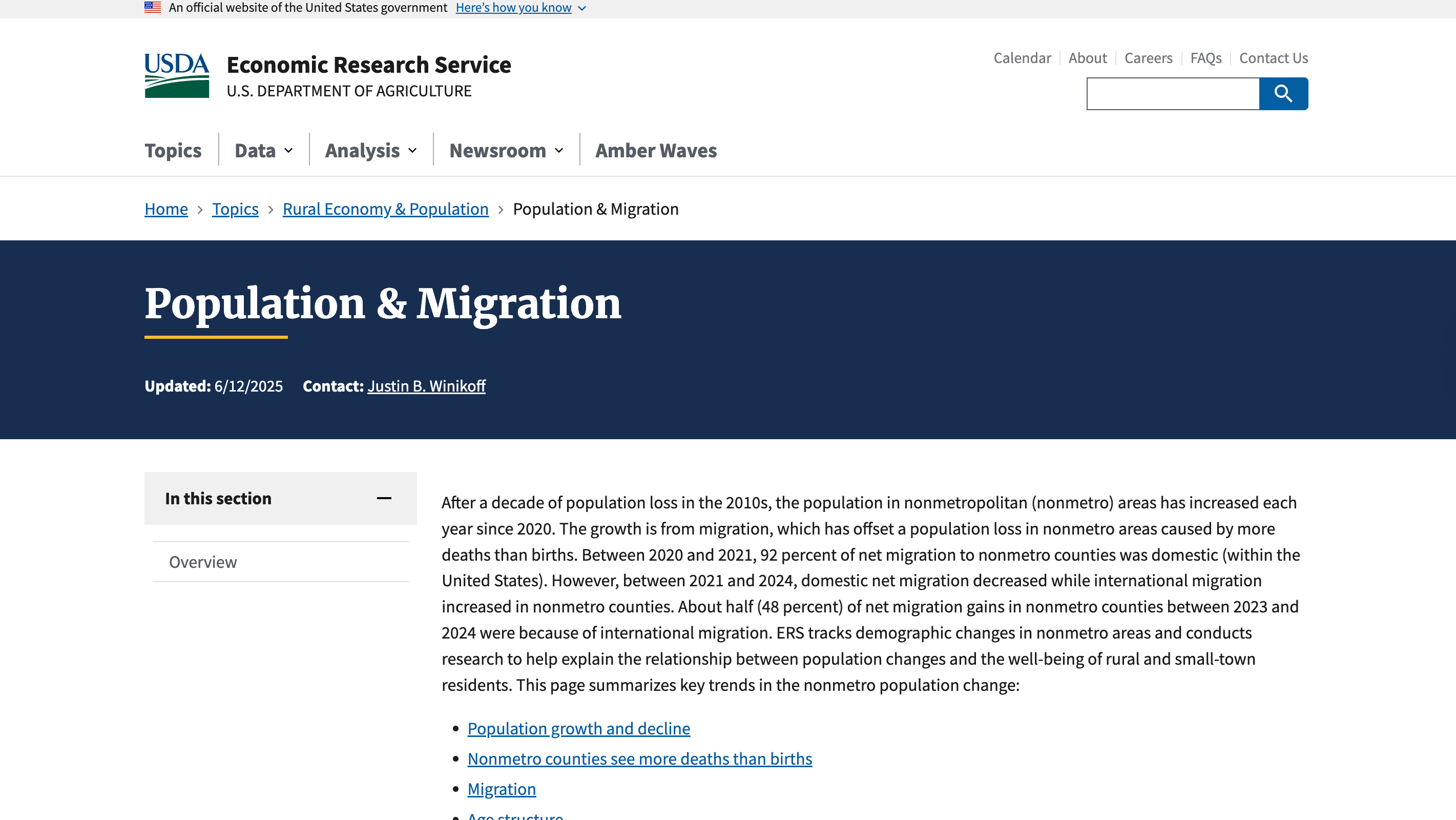 Preview of Population and Migration