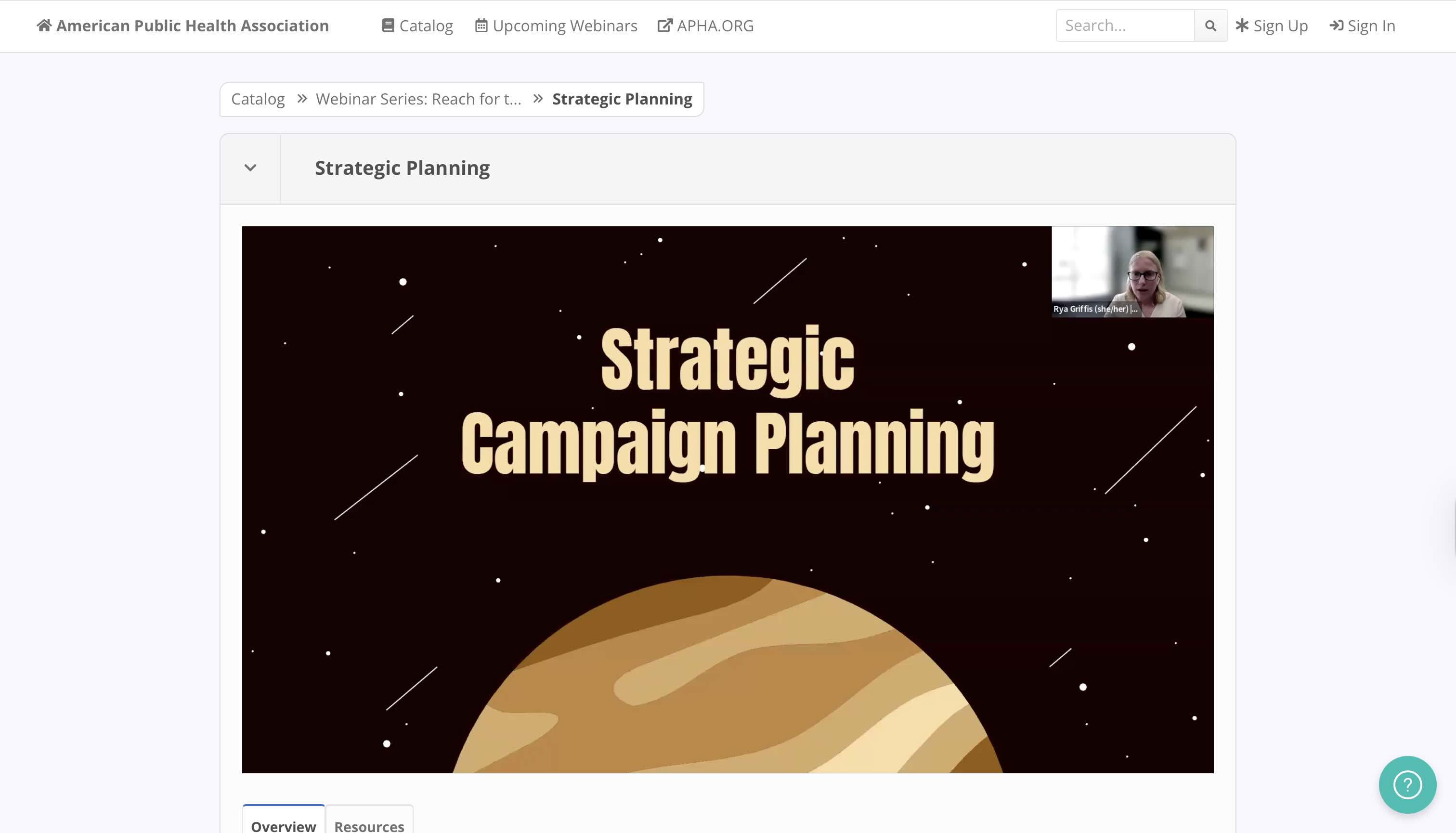 Screenshot of Reach for the Stars: Strategic Planning