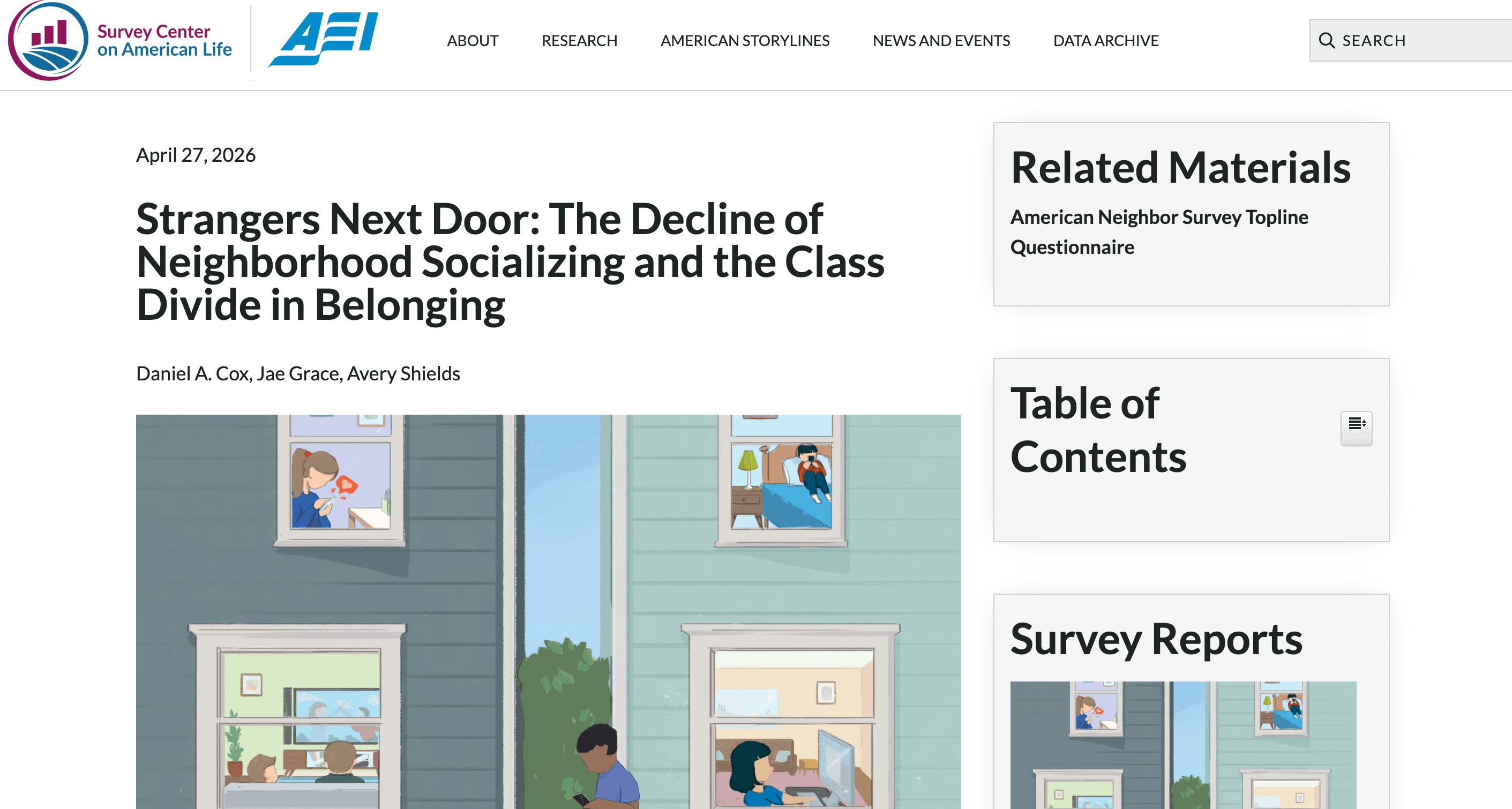 Preview of Strangers Next Door: The Decline of Neighborhood Socializing and the Class Divide in Belonging