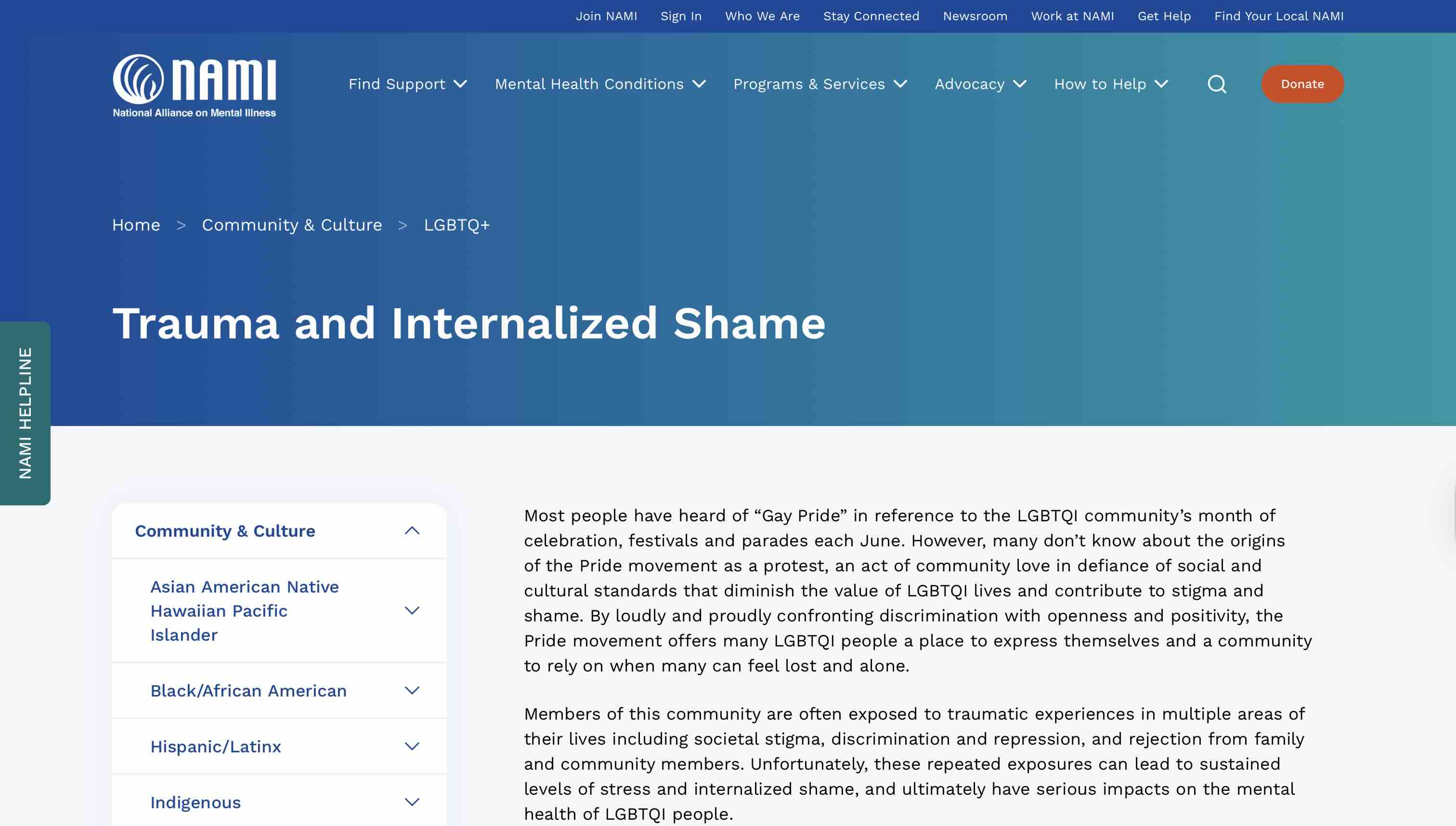 Shutterstock image: LGBTQI Trauma and Internalized Shame